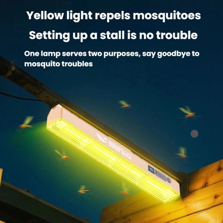 SMILING SHARK LY-8330 Lampada di emergenza a LED magnetica ricaricabile per esterni, repellente per zanzare, ideale per bancarelle del mercato., 3A, 4A, 5A