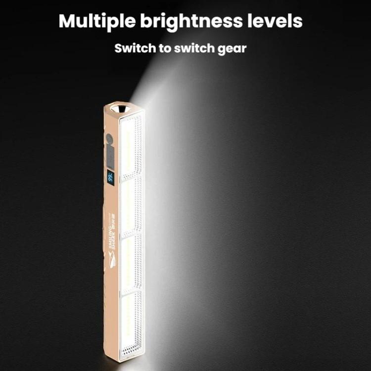 SMILING SHARK LY-8330 Lampada di emergenza a LED magnetica ricaricabile per esterni, repellente per zanzare, ideale per bancarelle del mercato., 3A, 4A, 5A