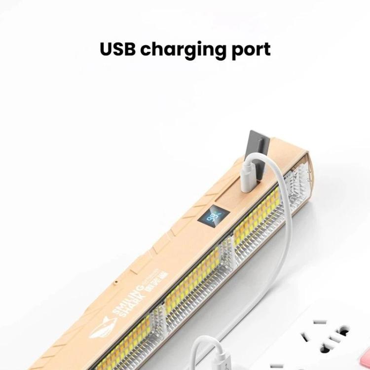 SMILING SHARK LY-8330 Lampada di emergenza a LED magnetica ricaricabile per esterni, repellente per zanzare, ideale per bancarelle del mercato., 3A, 4A, 5A