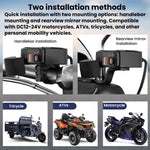 CS-2035A1 Caricabatterie per telefono da moto impermeabile IP65 e antipolvere con cavo di ricarica USB retrattile, CS-2035A1