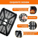 Confezione da 2 vassoi per frittura ad aria e vaschetta raccogligocce per friggitrice ad aria digitale a doppio cestello Holstein Housewares da 8,4 QT.