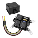 Scatola portafusibili e relè impermeabile precablata per auto, portafusibili e relè per autoveicoli, 24V 4-Pin, 24V 5-Pin, 12V 4-Pin, 12V 5-Pin