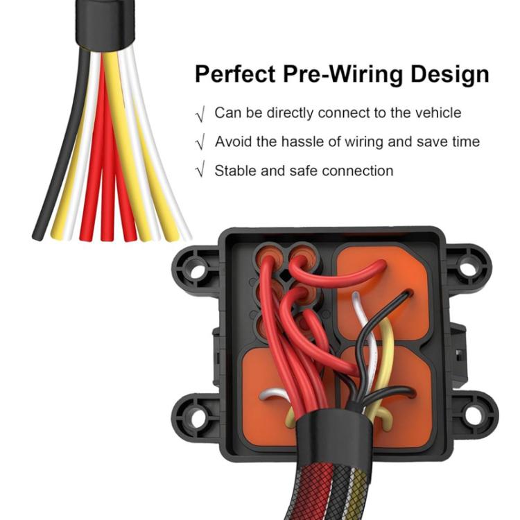 Scatola portafusibili e relè impermeabile precablata per auto, portafusibili e relè per autoveicoli, 24V 4-Pin, 24V 5-Pin, 12V 4-Pin, 12V 5-Pin