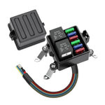 Scatola portafusibili e relè impermeabile precablata a 6 vie per auto, portafusibili e relè per autoveicoli, 12V 5-Pin, 24V 4-Pin, 24V 5-Pin, 12V 4-Pin