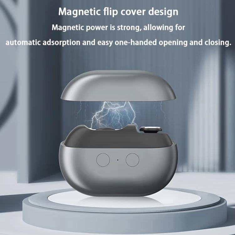Tagliaunghie elettrico 3 in 1 con lima integrata e copertura magnetica.