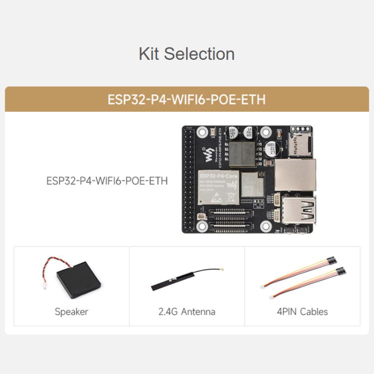 Scheda sviluppo ESP32-P4 WiFi6 con PoE e Ethernet