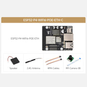 La scheda di sviluppo WAVESHARE ESP32-P4-WIFI6-POE-ETH supporta l'alimentazione tramite Ethernet (PoE)., Package C