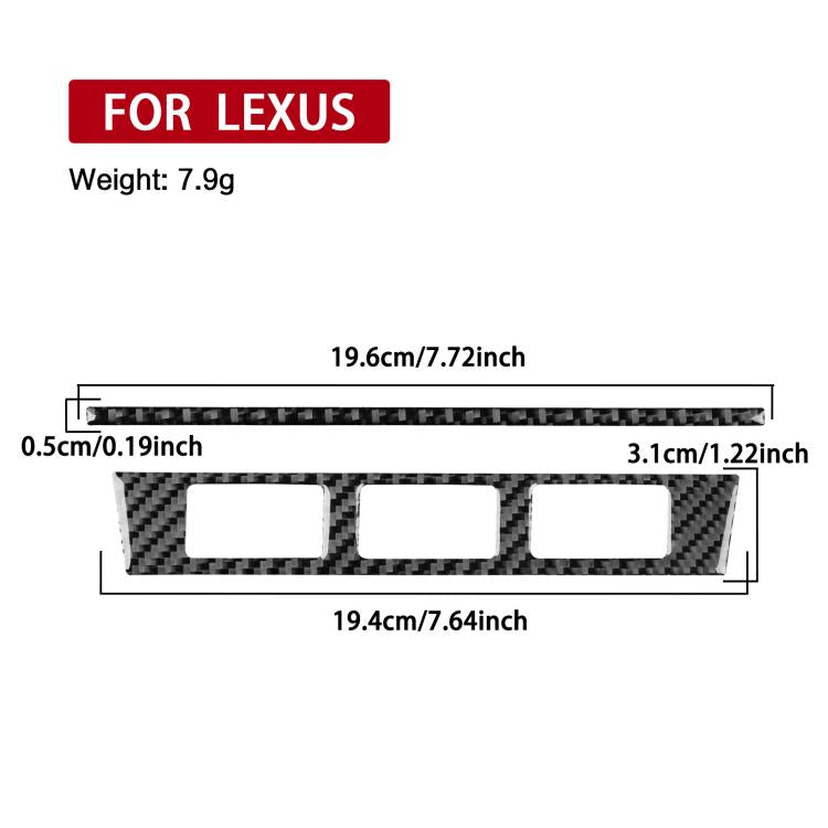 Adesivi per pannello riscaldamento sedili per Lexus IS300 1999-2005 (2 pezzi/set)