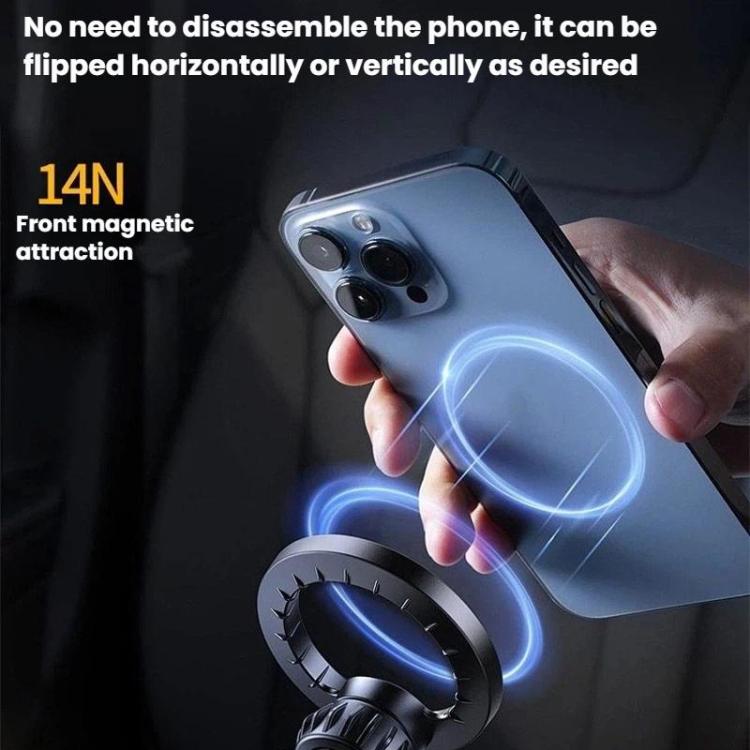 Supporto per telefono magnetico in lega di alluminio con moschettone, treppiede portatile per fotografia