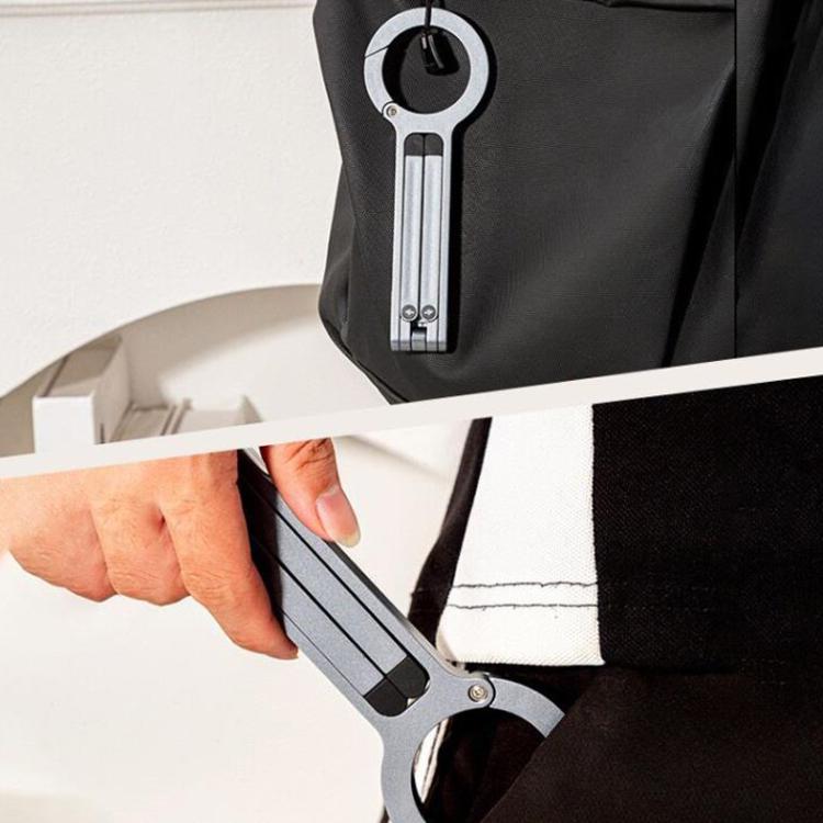 Supporto per telefono magnetico in lega di alluminio con moschettone, treppiede portatile per fotografia