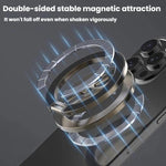 Supporto magnetico doppio per telefono in metallo, multifunzione, completamente pieghevole