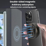 Supporto magnetico doppio per telefono in metallo, multifunzione, completamente pieghevole
