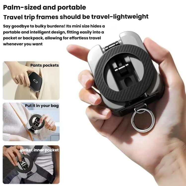 Supporto magnetico da scrivania portatile, girevole e pieghevole per telefono