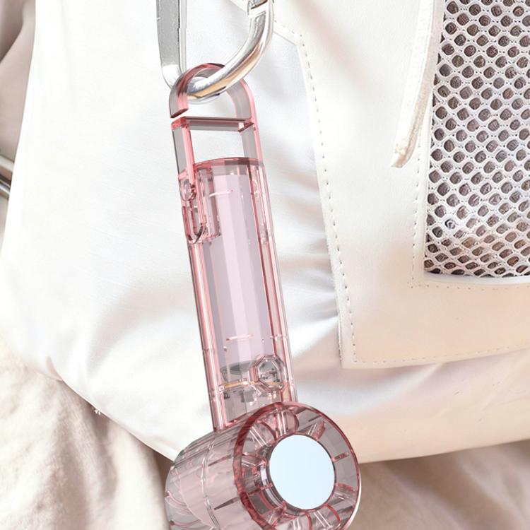 Specchio con ricarica USB, mini ventilatore portatile da esterno con moschettone