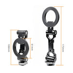Supporto magnetico pieghevole per telefono con slitta a freddo, fotocamera per riprese orizzontali e verticali, streaming live e fotografia., Holder