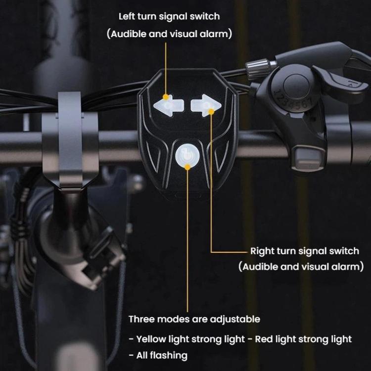 Telecomando per bicicletta, indicatori di direzione, fanale posteriore, luce di avvertimento rimovibile per mountain bike.