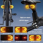 Telecomando per bicicletta, indicatori di direzione, fanale posteriore, luce di avvertimento rimovibile per mountain bike.