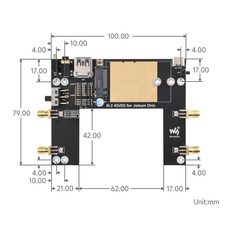 Modulo 5G/4G/3G RM520N-GL con posizionamento GNSS
