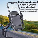 Supporto per telefono da moto XY-106 antiurto, antiscivolo, girevole e con funzione di navigazione, per motociclisti., Handbar, Rearview Mirror