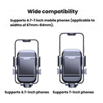 Supporto per telefono da moto XY-106 antiurto, antiscivolo, girevole e con funzione di navigazione, per motociclisti., Handbar, Rearview Mirror