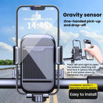 Supporto per telefono da moto XY-106 antiurto, antiscivolo, girevole e con funzione di navigazione, per motociclisti., Handbar, Rearview Mirror