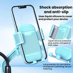Supporto per telefono da moto XY-106 antiurto, antiscivolo, girevole e con funzione di navigazione, per motociclisti., Handbar, Rearview Mirror