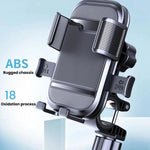 Supporto per telefono da moto XY-106 antiurto, antiscivolo, girevole e con funzione di navigazione, per motociclisti., Handbar, Rearview Mirror