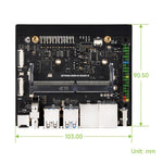 Scheda base Super Dual Ethernet per Jetson Orin Nano NX