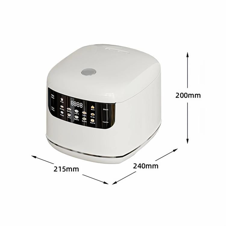 Cuociriso elettrico da 400 W e 2 litri con display a colori, 10 programmi preimpostati e funzione di prenotazione intelligente 24 ore, per 1-2 persone., EU Plug 220V, UK Plug 220V, US Plug 110V