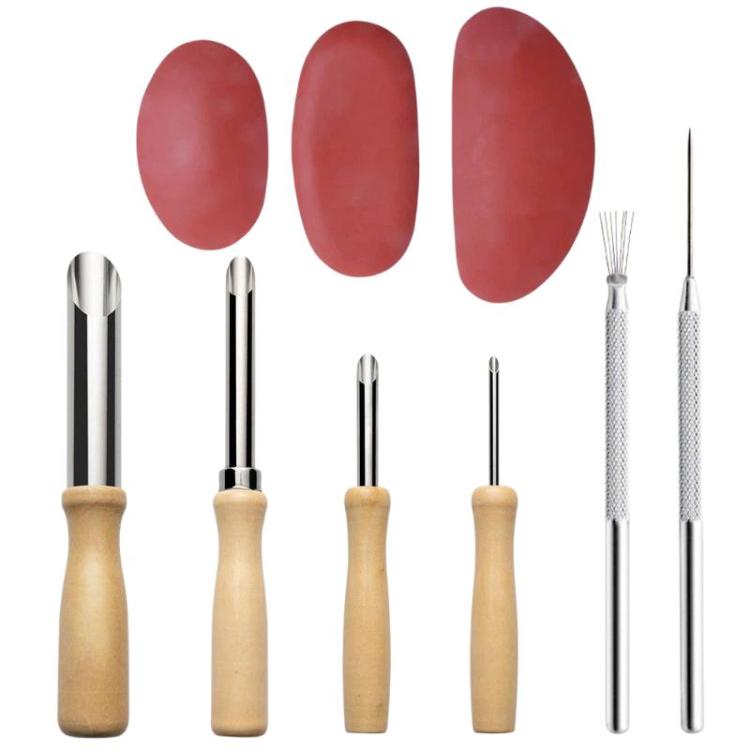 Strumenti per ceramica Nanatsuhon Aghi per dettagli Punzone per scolpire l'argilla, 9pcs
