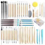 Strumenti per ceramica: coltello per scolpire l'argilla, penna a punti in silicone, aghi per dettagli Nanatsuhon, raschietto., 57pcs
