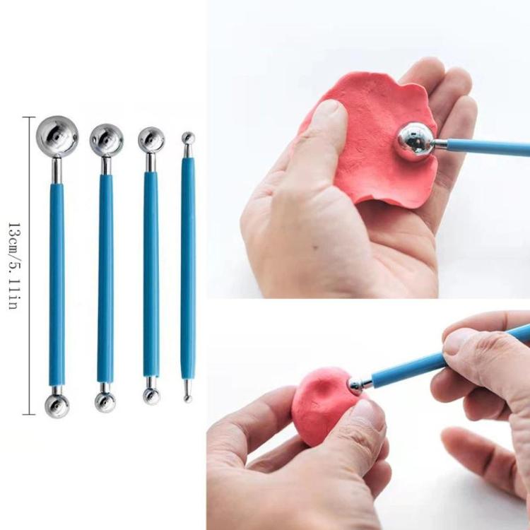Strumenti per ceramica: coltello per scolpire l'argilla, penna a punti in silicone, aghi per dettagli Nanatsuhon, raschietto., 57pcs