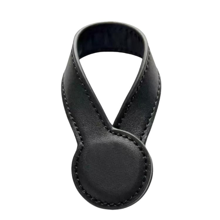 Fermaglio magnetico in pelle multiuso per cappello, supporto rotondo in pelle per riporre oggetti.