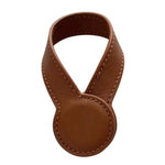 Fermaglio magnetico in pelle multiuso per cappello, supporto rotondo in pelle per riporre oggetti.