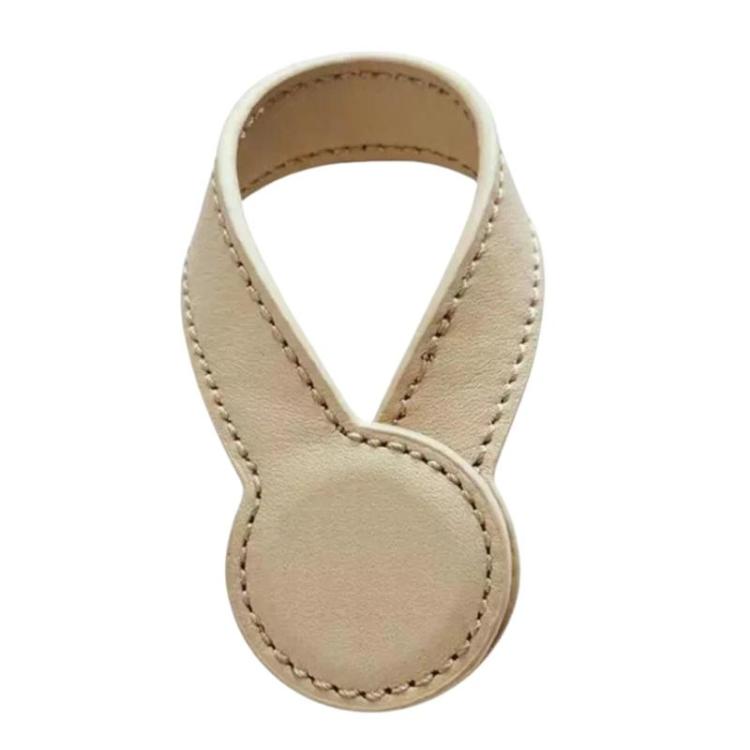Fermaglio magnetico in pelle multiuso per cappello, supporto rotondo in pelle per riporre oggetti.