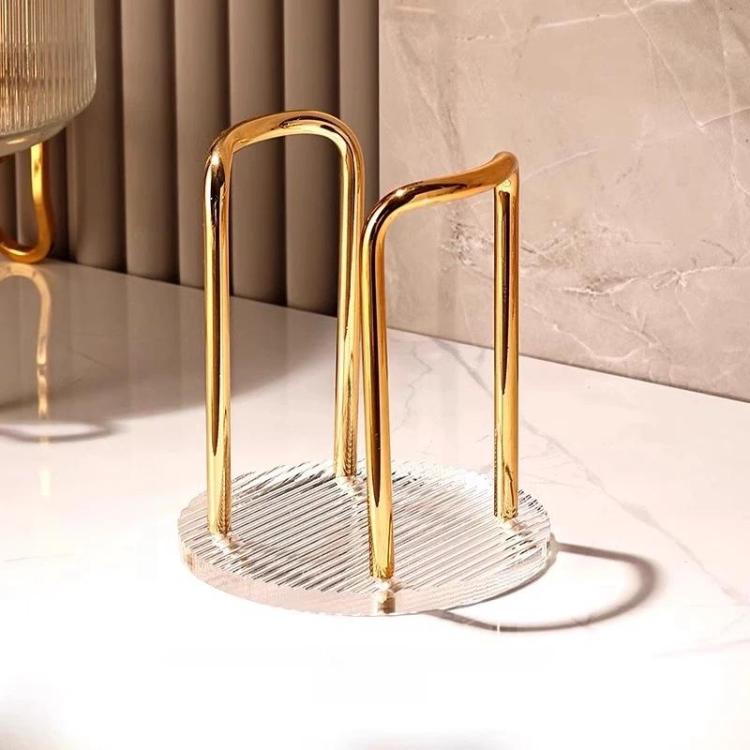 Portabicchiere in acrilico per bicchieri monouso, Single Cup Gold, Dual-Cup Gold, Single Cup Silver, Dual-Cup Silver
