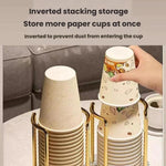 Portabicchiere in acrilico per bicchieri monouso, Single Cup Gold, Dual-Cup Gold, Single Cup Silver, Dual-Cup Silver
