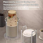 Portabicchiere in acrilico per bicchieri monouso, Single Cup Gold, Dual-Cup Gold, Single Cup Silver, Dual-Cup Silver