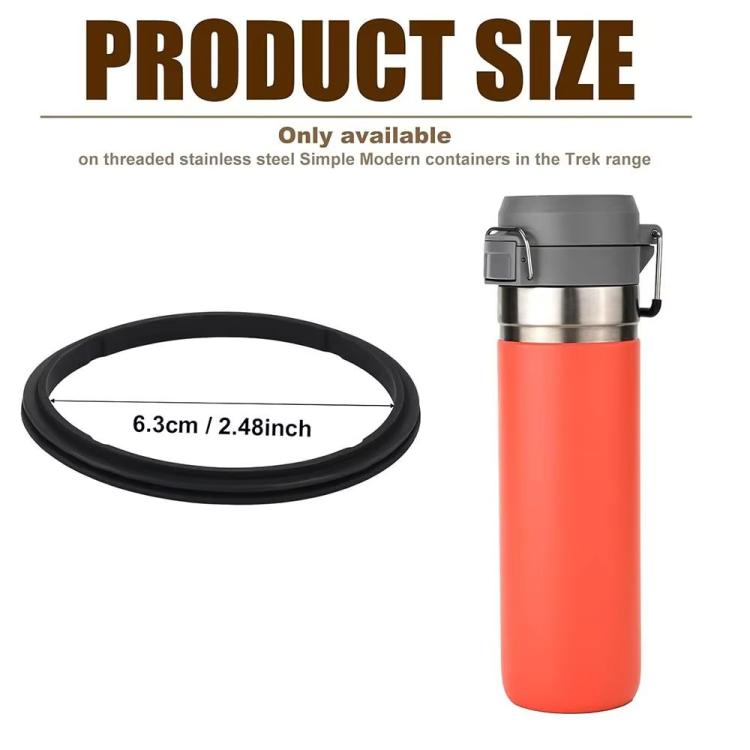 Guarnizione di tenuta in silicone a prova di perdite per bottiglia Stanley Quick Flip Go da 24-36 oz (4 pezzi).