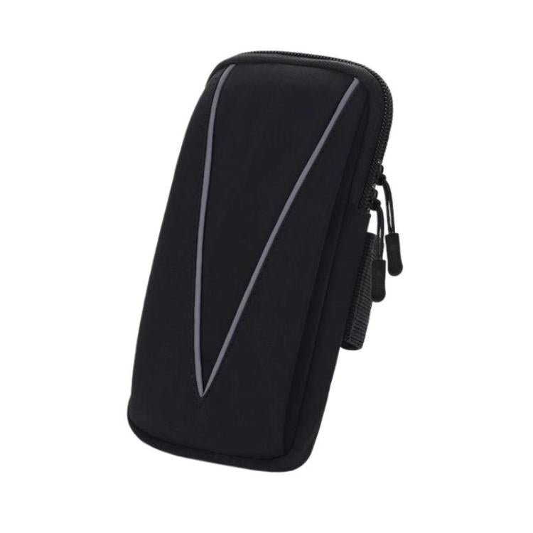 Fascia da braccio impermeabile e riflettente per la corsa, sport all'aria aperta e borsa per telefono.