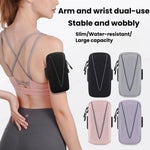 Fascia da braccio impermeabile e riflettente per la corsa, sport all'aria aperta e borsa per telefono.