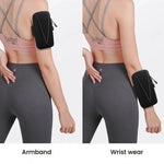 Fascia da braccio impermeabile e riflettente per la corsa, sport all'aria aperta e borsa per telefono.