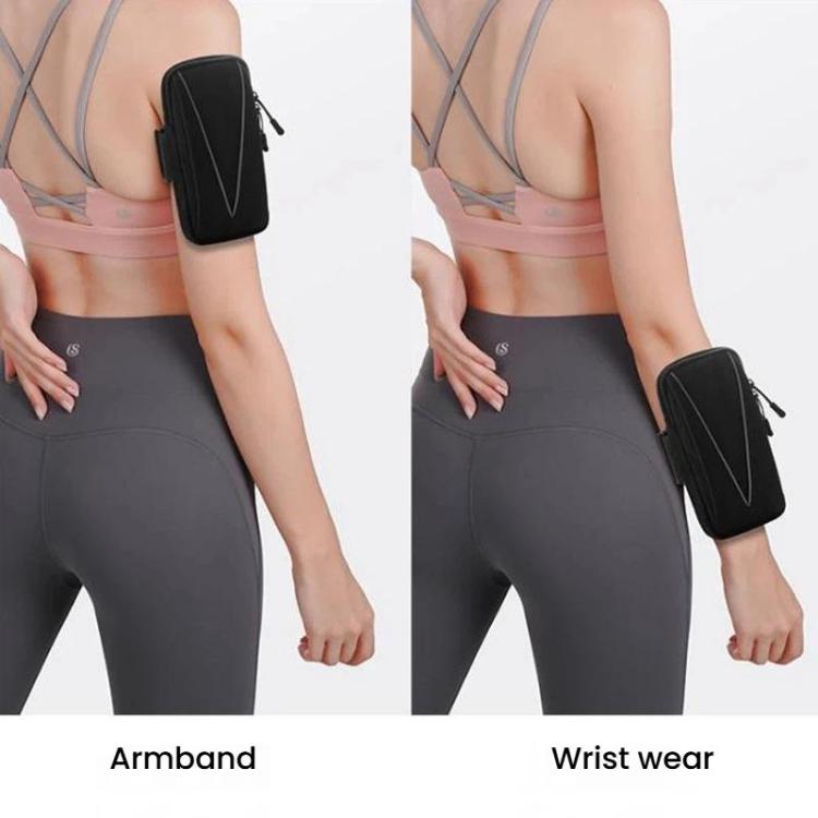 Fascia da braccio impermeabile e riflettente per la corsa, sport all'aria aperta e borsa per telefono.