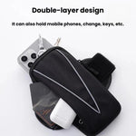 Fascia da braccio impermeabile e riflettente per la corsa, sport all'aria aperta e borsa per telefono.