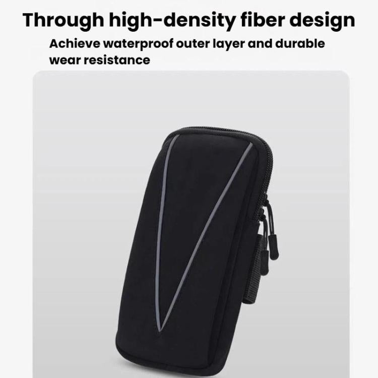 Fascia da braccio impermeabile e riflettente per la corsa, sport all'aria aperta e borsa per telefono.