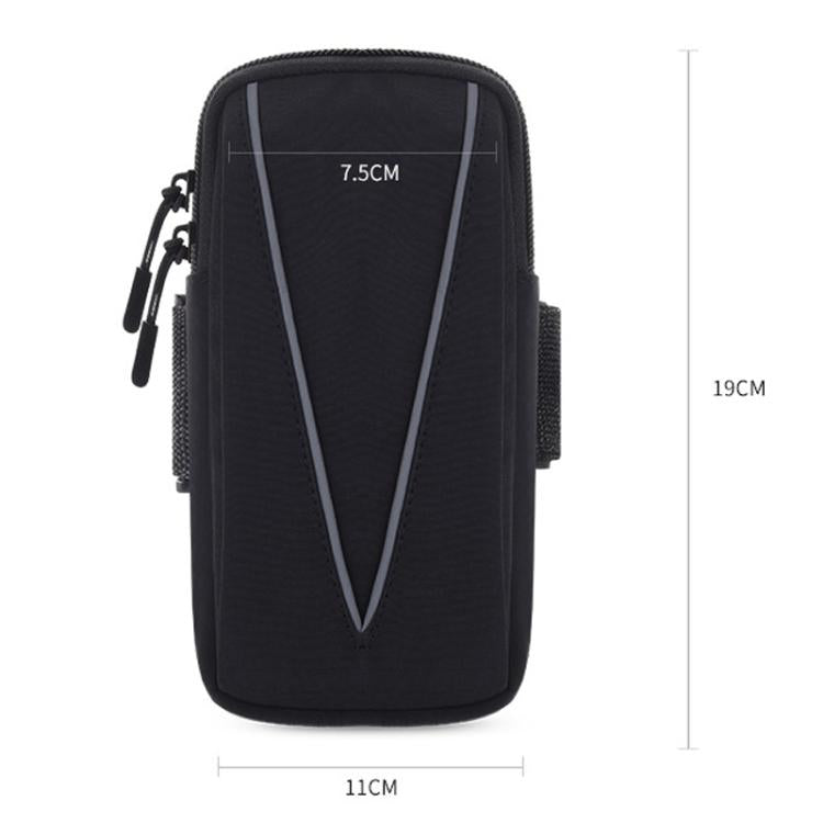 Fascia da braccio impermeabile e riflettente per la corsa, sport all'aria aperta e borsa per telefono.