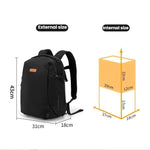 Borsa fotografica media Cwatcun D248, impermeabile, ad alta capacità, per fotocamere DSLR digitali.