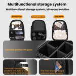 Borsa fotografica media Cwatcun D248, impermeabile, ad alta capacità, per fotocamere DSLR digitali.