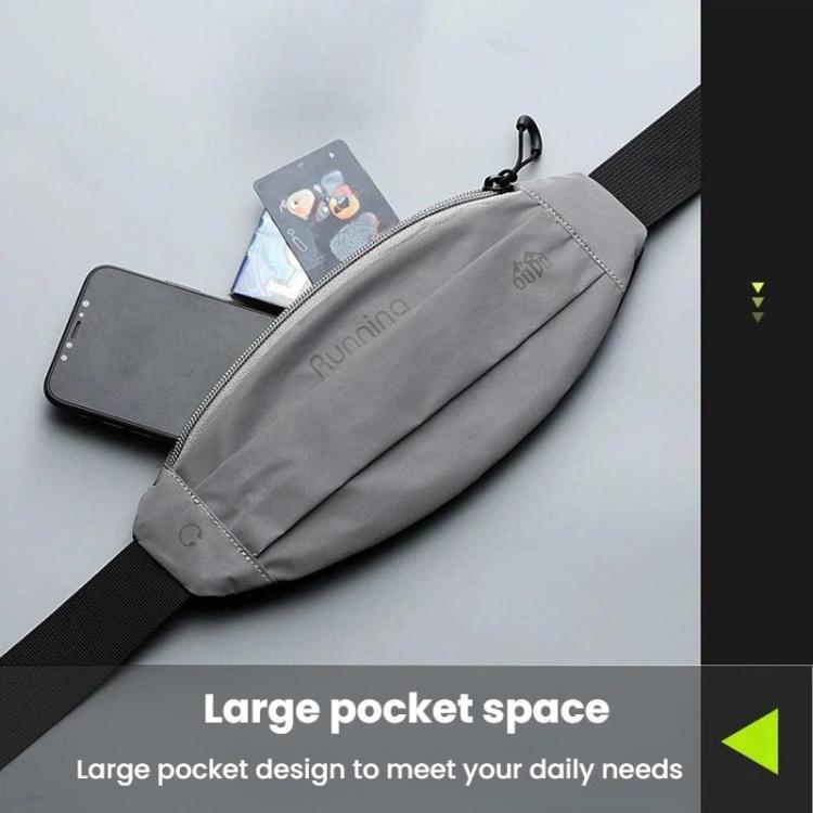 Marsupio impermeabile riflettente OUDU per uomo e donna, ideale per sport all'aria aperta e per portare con sé il telefono.
