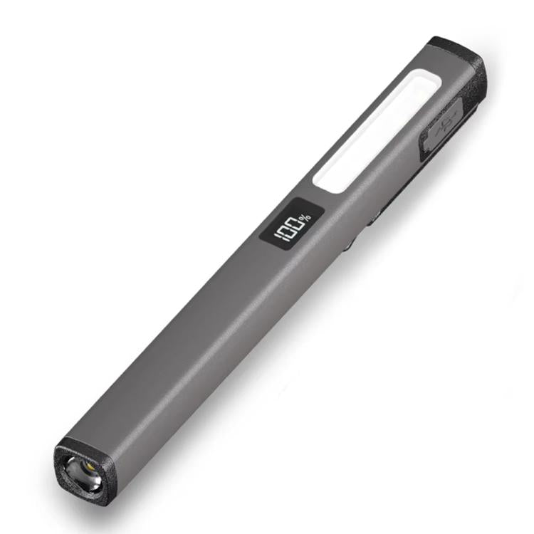 Lampada da lavoro per riparazione auto con clip a penna COB, ricaricabile tramite USB, con forte adesione magnetica